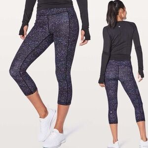 Lululemon galaxy crystalline speed up crop leggings